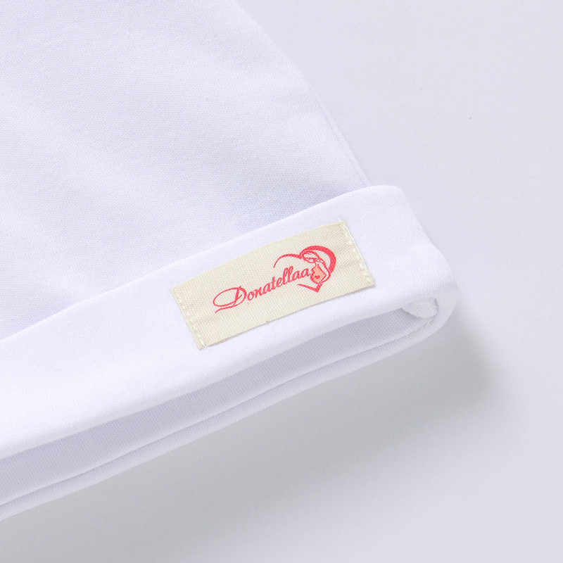 Organic Cotton 0-3 Months Baby Beanie Plain Rolled Cuff 